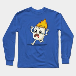 Marshmallow On Fire Long Sleeve T-Shirt